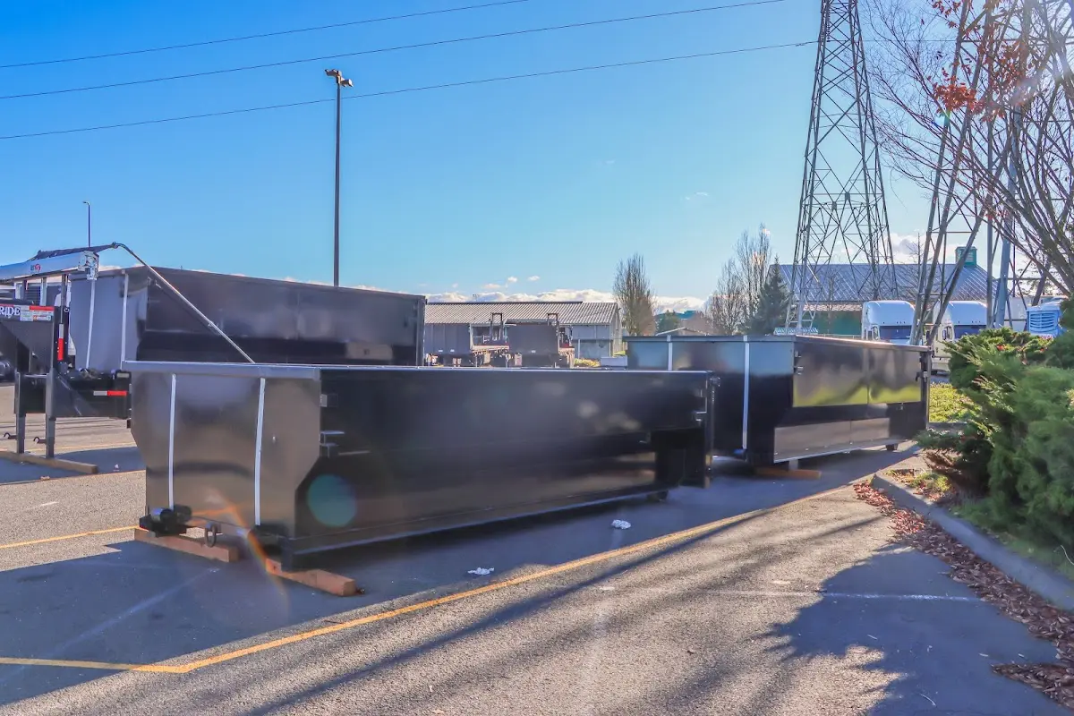Roll-off dumpster ready for waste disposal at job site for Estate Cleanout Dumpster Rental in Kendale Lakes